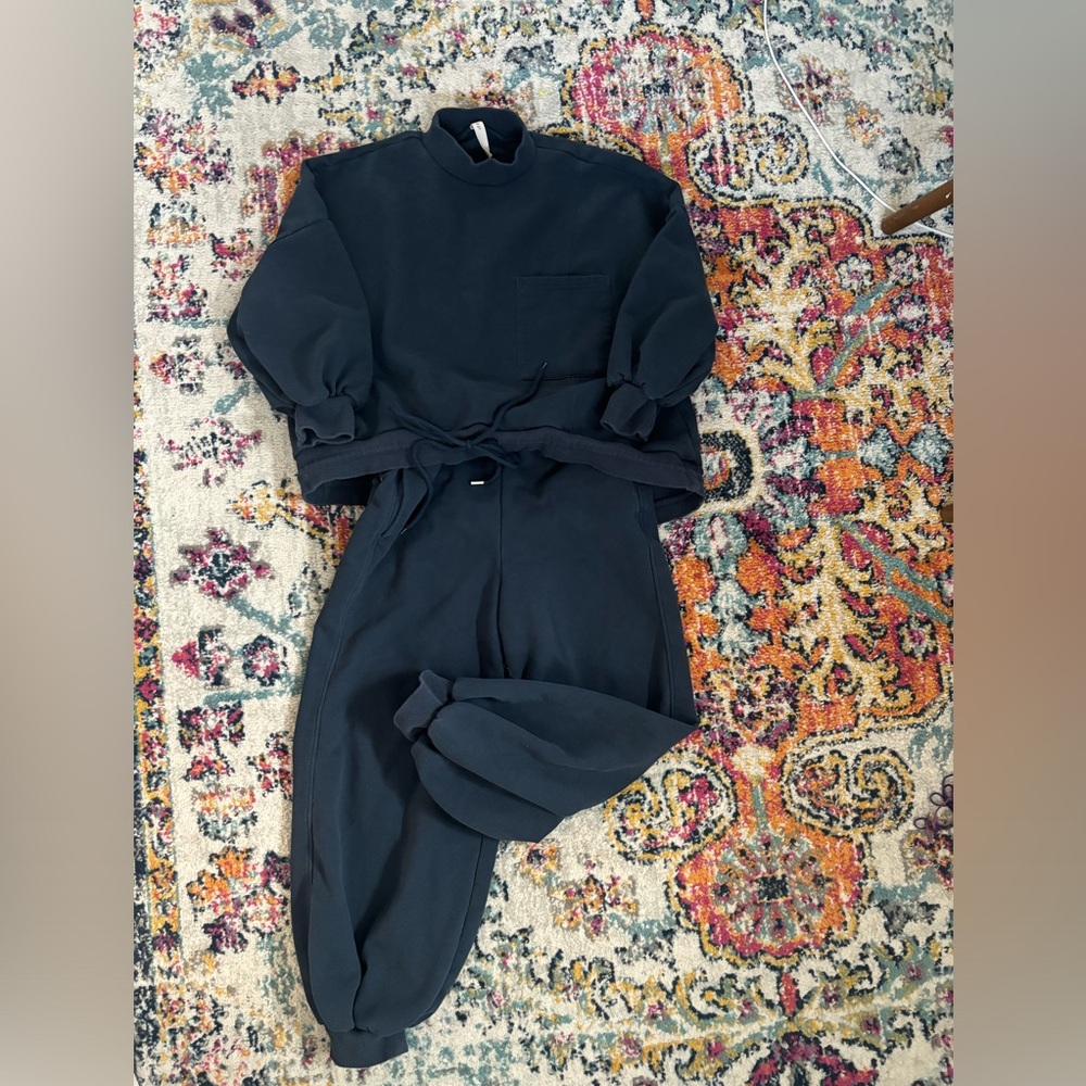 Nap loungewear Navy Cozy Two-Piece Sweat Set